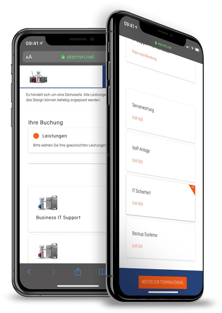 Online-Terminvereinbarung & Terminbuchung für IT-Berater und Supportteams von eTermin